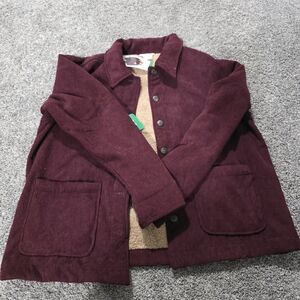 Boston Traders Women's Maroon Corduroy Jacket